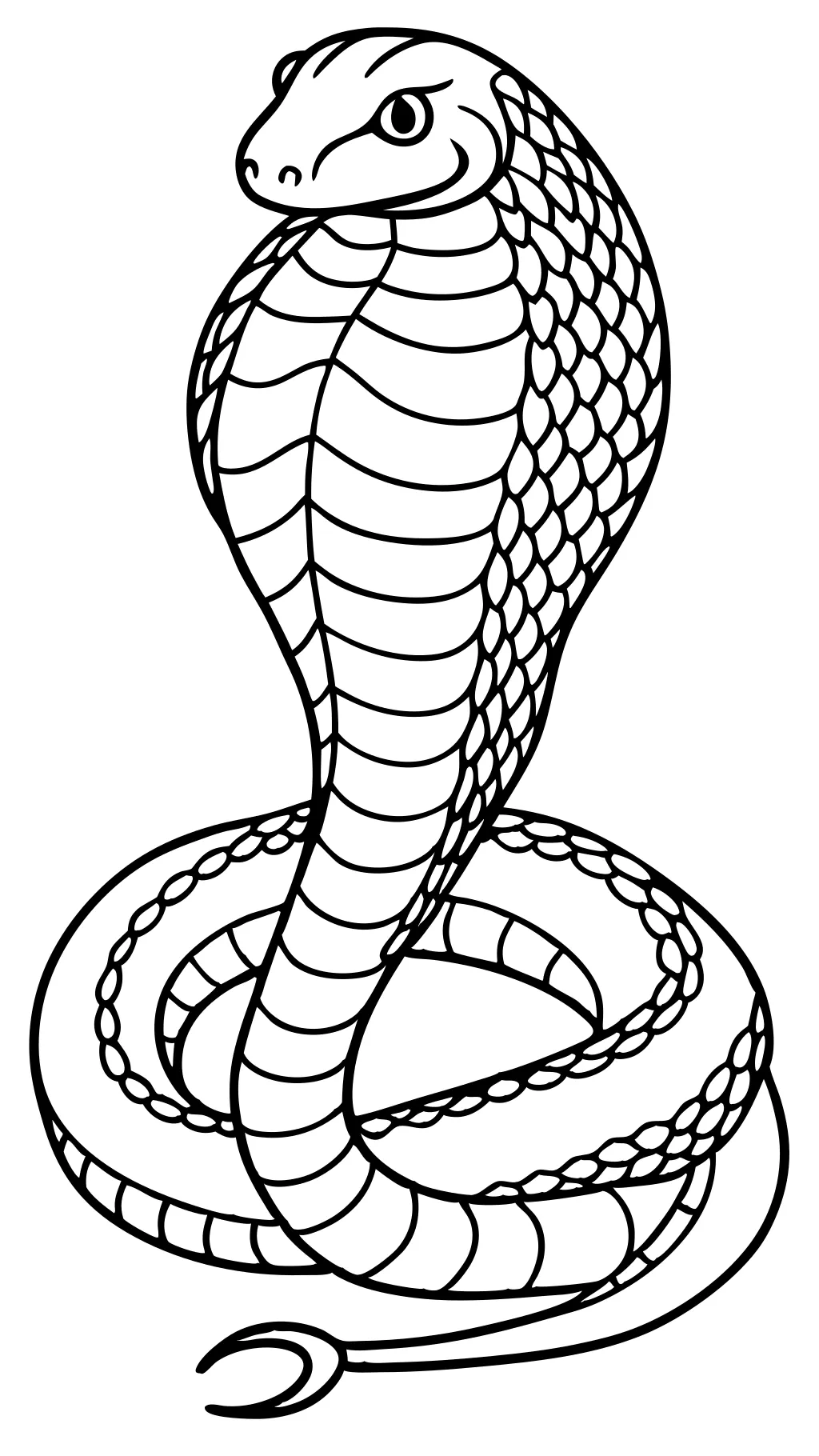 coloriages de serpents réels